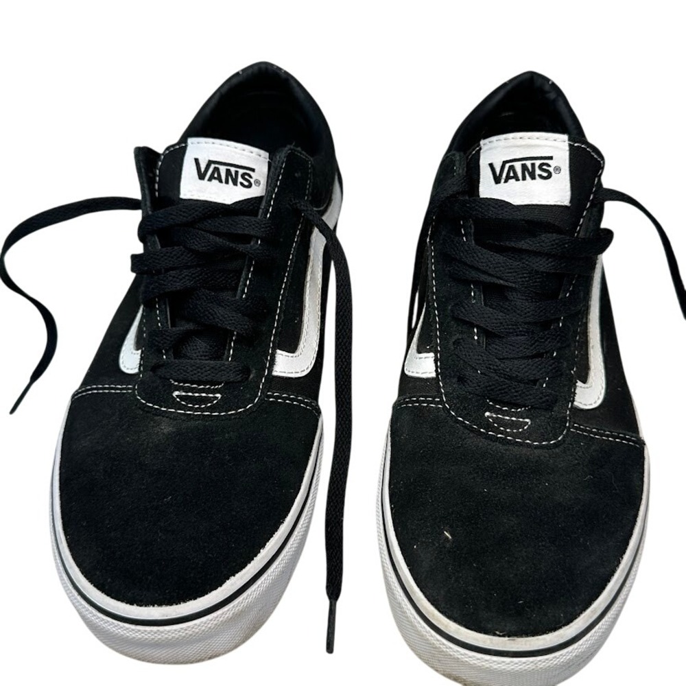 Vans Suede Sneakers Low Top Skate Shoes Casual Black White Mens